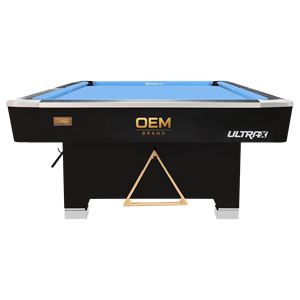Mesa de billar profesional Viceroy Billiard ULTRAX_004 de 9 pies con bolsillos de cuero auténtico, amortiguación K55 de Taiwán y pizarra de 3 piezas de 1 pulgada. - Product Image 1