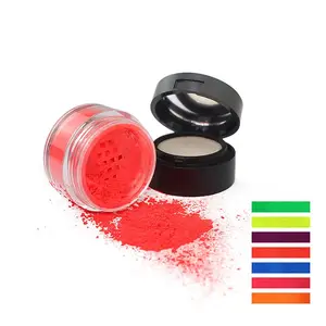 Private Label Make-Up Vegan Hoge Pigment Neon Losse Pigment Oogschaduw Poeder Fluorescerende Enkele Oogschaduw Case