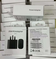 Adaptador PD de 25W al por Mayor, Cargador de Pared TA800, Adaptador de Corriente Tipo C, Enchufe EU/UK, Cargador USB-C Superrápido para Samsung S26 S25 S24 S20