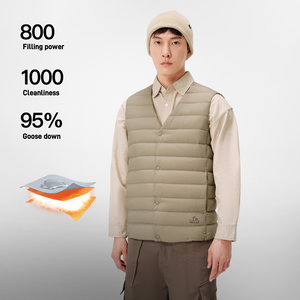 Pelliot <span class=keywords><strong>Chaleco</strong></span> informal para exteriores para <span class=keywords><strong>hombre</strong></span> 800 Chaqueta de relleno A/W Ligero Cálido Montañismo Costillas a prueba de viento Trajes de ropa exterior - Product Image 2