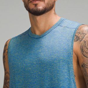 JY-1369 en gros hommes de haute qualité nouveau sport gilet basket-ball Fitness chemise débardeur couleur unie <span class=keywords><strong>Compression</strong></span> sans manches - Product Image 5