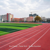 Granulés de caoutchouc plastique durables résistants aux intempéries, miettes EPDM, liant PU, colle écologique, absorption des chocs, pour terrains sportifs, emballés.