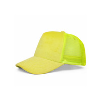 Casquette Trucker 5 Panneaux Personnalisée avec Logo Brodé pour Hommes, Légère, en Velours Polaire Vierge, Chapeau Fantaisie Tendance en Velours