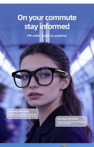 Lunettes audio intelligentes F09, verres photochromiques, commande tactile, lecteur de musique sans fil, traduction en temps réel, filtre anti-lumière bleue, IPX-4 - Product Image 4