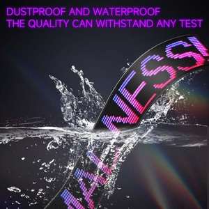 Loy lập trình tùy chỉnh văn bản hình ảnh động hiển thị Devil Eyes RGB mỏng linh hoạt cuộn màn hình <span class=keywords><strong>LED</strong></span> cửa sổ xe dẫn đăng ký pixel <span class=keywords><strong>LED</strong></span> bảng điều chỉnh - Product Image 3