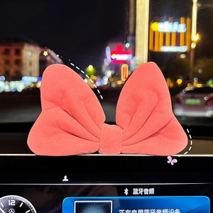 Car <b>Bow</b> Ornament <b>Large</b> Fabric Decor For Console Interior Accessories - Product Image 5