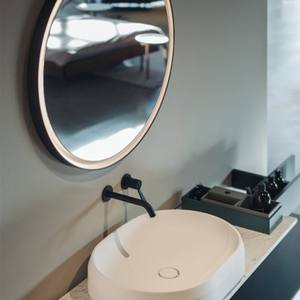 Agape Moderne Mémoire Miroir Interrupteur Tactile Personnalisable Verre Bois Design pour Chambre Salon Bureau Cosmétiques Mariage/Anniversaire - Product Image 2