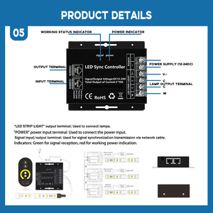 Dc 12-24V 15A/2CH 6 key Touch Panel <span class=keywords><strong>RF</strong></span> không dây điều khiển từ xa Led điều khiển Nhiệt độ màu 2 kênh Dimmer CCT dimmer - Product Image 4
