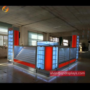 Accesorios y estuches para teléfonos móviles Quiosco de exhibición 10 pies X 12 pies Mostrador de escaparate ecológico con vidrio templado e iluminación LED - Product Image 3