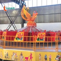 Manège Électrique Phoenix Fire Flying Turntable pour Extérieur, Équipement de Parc d'Attractions avec Mouvement de Balançoire et Danse