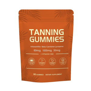 Gummies bronzantes 60 pièces Complément alimentaire beauté pour adultes Améliore l'immunité - Product Image 1