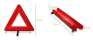 फैक्टरी थोक सुरक्षा उत्पाद चेतावनी त्रिकोण लाल - Product Image 2