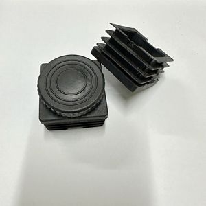 Plastic <b>Square</b> <b>Nut</b> Plug M8x40 Black Leveling Foot Matching Set For Furniture Table Leg Support - Product Image 1