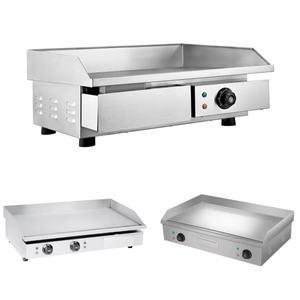 Parrillas y Planchas Eléctricas de Acero Inoxidable, Plancha para Hamburguesas, Plancha Plana de Sobremesa para Restaurantes y Hoteles - Product Image 1