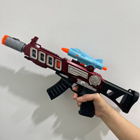 Jouet pistolet à air comprimé électrique pour enfants - Lumière, son, fumée, vibration, canon télescopique