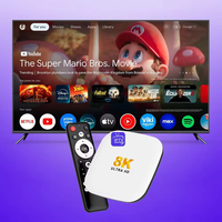 Receptor Multimedia ATV MAX IPTV STB, Decodificador Inteligente con WiFi de Doble Banda, 8K, Android 14, OTT Integrado, Sin Retrasos