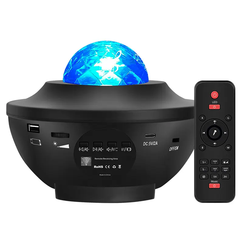 smart Bluetooth music star night projector starry sky light night sky laser lampara