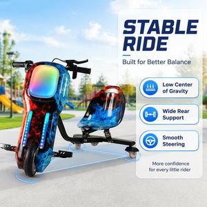 Meistverkaufter <span class=keywords><strong>3</strong></span>-Gang-Drift-Scooter mit LED-Licht für Kinder zum Spielen im Freien - Product Image 3