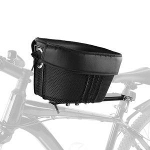 Cesta de Bicicleta para Animais de Estimação, Cesto Dianteiro de Ferro para Cães e Gatos, para Bicicletas de Montanha, Viagens e Compras, com Liberação Rápida, Forro de Esponja Durável e Alça de Segurança - Product Image 1