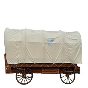 Hot Bán Du Lịch Ngựa Rút Ra Wagon Camper Wagon Lều Vận Chuyển/Mới Ngoài Trời Sang Trọng Di Động Vận Chuyển Lều Glamping Wagon Lều - Product Image 3