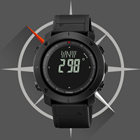 Herrenuhren SKMEI 2095 Adventure Digitaluhr 50M Wasserdicht TPU-Armband Chinesische Marke Kompass Fitness-Uhr