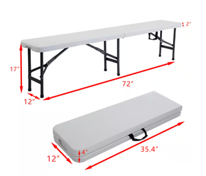 <span class=keywords><strong>Banc</strong></span> pliant <span class=keywords><strong>en</strong></span> HDPE <span class=keywords><strong>de</strong></span> pique-nique extérieur portable pour le camping - Product Image 3