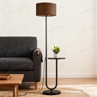 Lampadaire moderne avec étagère pour salon, chambre, maison, lecture, bureau, décoration intérieure, entrée, salle à manger, chevet