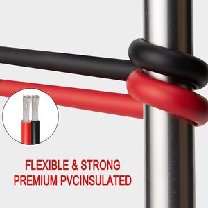 Провод автомобильный 14 AWG, 10 футов, 2-жильный, силиконовый, с луженой медной жилой, 600В, для светодиодных лент - Product Image 3