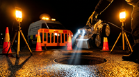 Robot d'inspection des égouts municipaux DN300-DN2000 - Robot de vidéosurveillance robuste avec bras de levage motorisé IP68, zoom optique 10x, fabriqué en Chine