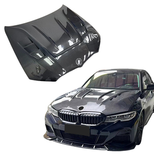 Cofano in Fibra di Carbonio Stile D Personalizzato per <span class=keywords><strong>BMW</strong></span> Serie <span class=keywords><strong>3</strong></span> G20 G28 M340i, Kit Carrozzeria con Parafango e Cofano in Carbonio - Product Image 1