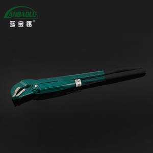 Clé à tuyaux Anbaolu 48 mm métrique à mâchoires dentelées en acier au chrome-vanadium, fonctionnement manuel - Product Image 1