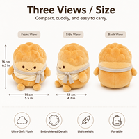 XDT Mignonne Peluche AI en forme de Pain, Rembourrée en Coton PP et Polyester, Poupée en Peluche de Dessin Animé, 11-30cm, Unisexe, pour Enfants, Sacs de Fête, Boîte Cadeau
