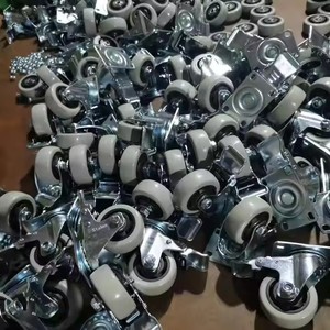 1.5 pouces 2 pouces petit pivotant pivotant pivotant 40mm Pu Pvc roulettes roues pour refroidisseur d'air - Product Image 6