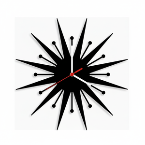 Reloj de pared con forma de estrella de Metal para decoración del hogar de diseño moderno, motivo de cuarzo de excelente calidad para sala de estar, exportación desde India - Product Image 1
