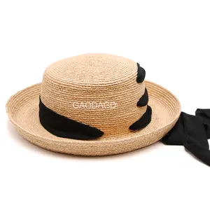Maohong New In 2023 Hot Style Borsalino Chapeau Fedora En Paille Femme Sombrero Baquero Hat