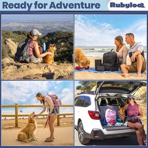 Transportín ajustable para perros pequeños JW PET, Transportín suave y cómodo para gatos con cuencos plegables para playa o viajes - Product Image 6