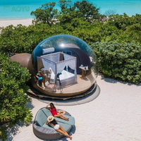 Tente de camping gonflable individuelle pour couples, type Bubble Lodge, pour hôtels, stations balnéaires, imperméable, en PVC, avec structure en acier, taille 5m, pour fêtes