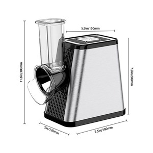 Cortadora de Verduras Eléctrica Multifuncional de 800W, Carcasa de Acero Inoxidable, Diseño Automático de Bajo Ruido y Anti-Salpicaduras, Salida Cerrada para - Product Image 6