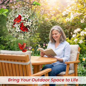 Molinillo de Viento Metálico 3D para Jardín, Decoración Exterior, 12 Pulgadas, Molinillos de Viento con Forma de Pájaro, Escultura de Viento de Acero Inoxidable, Regalos para Mamá y Abuela - Product Image 2