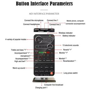 K9 Mini changeur de voix 12 effets différents changement de voix 3.5mm pour jeux chanson téléphone cadeaux de diffusion en direct - Product Image 4