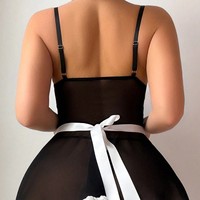 Ensemble de lingerie fine sexy en dentelle, tenue de demoiselle d'honneur, combinaison cosplay, ODM