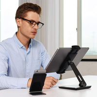 Support universel de bureau pour tablette en alliage d'aluminium, support pliable pour téléphone portable, pour iPad