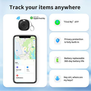 เครื่องติดตาม GPS ขนาดเล็กแบบสมาร์ทแท็ก ได้รับการรับรอง MFI สำหรับสัตว์เลี้ยง ป้องกันการสูญหาย พร้อมระบบแจ้งเตือน ค้นหากุญแจ ใช้งานร่วมกับ AirTag ได้ มีลำโพงในตัว ตัวเครื่องโลหะ กันน้ำ - Product Image 5