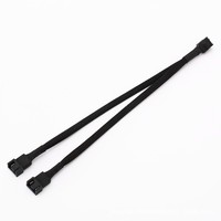 Siap kirim 30cm 1007 24WG CPU pendingin Motherboard 4pin kipas kabel ekstensi hitam biru putih merah hijau untuk komputer Afrika Selatan