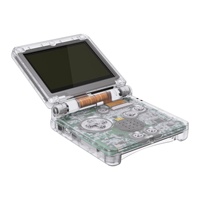 Kit de boîtier complet transparent pour Game Boy Advance SP – Coque de remplacement et ensemble de boutons pour réparation DIY GBA SP