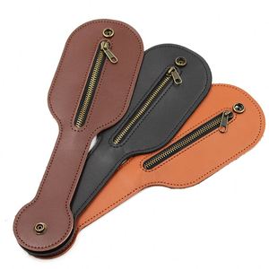 Stocked PU Leather <b>Mini</b> Coin Purse Case Racket Zipper Closure Folding Belt Self-Defense Coin <b>Pouch</b> for Women - Product Image 1