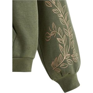 Sudadera con capucha y cremallera para mujer, diseño personalizado, hombros caídos, manga larga, estampado solar, transpirable, de algodón, tipo chaqueta de punto - Product Image 2