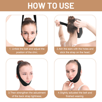 Ceinture de remodelage facial respirante et confortable avec fonction de lifting personnalisée – Sangle amincissante pour le visage
