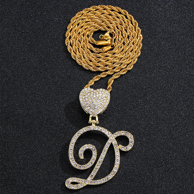 Oro con cadena de cuerda de 24 pulgadas