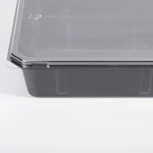 Yüksek kaliteli PET malzeme Tiramisu tatlı şeffaf plastik tatlı kutu Bento kek kutuları düşük sıcaklık dayanımı